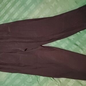 Sag Harbor Black Flare Pants Smooth Fabric